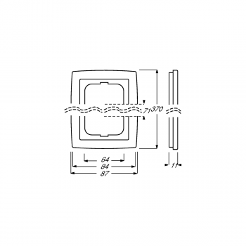 Busch-Jaeger 1725-80G Abdeckrahmen, Solo, 5-fach Rahmen, chrom glanz (2CKA001754A4330)