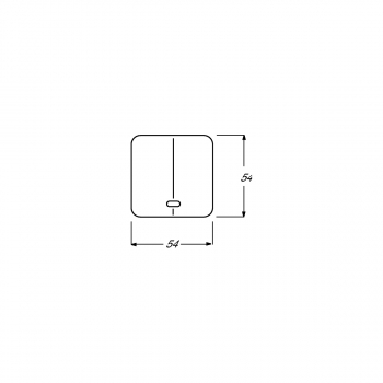 Busch-Jaeger 6545-214 Bedienelement mit Glimmlampe, Reflex SI, alpinweiß (2CKA006599A2889)