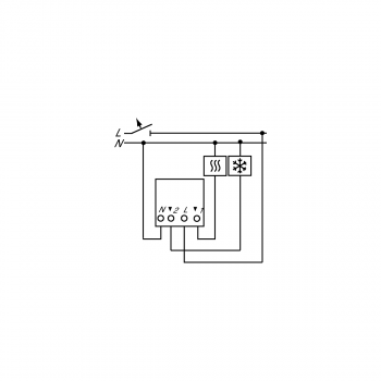 Busch-Jaeger 1097 UTA Elektronischer Raumtemperaturregler, UP, Wechsler, Istwert-Anzeige (2CKA001032A0490)