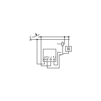 Busch-Jaeger 1097 UTA Elektronischer Raumtemperaturregler, UP, Wechsler, Istwert-Anzeige (2CKA001032A0490)