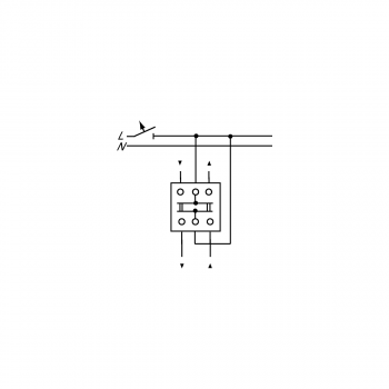 Busch-Jaeger 2712 USL-101 Jalousieschalter/-taster-Einsatz, 2-polig (2CKA001101A0872)