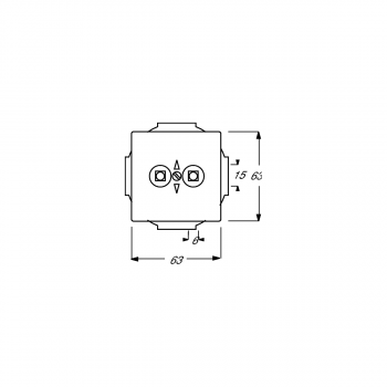 Busch-Jaeger 2095 UC-84 Unterputz-Potenzial-Ausgleichsstecker, Solo, 2-fach, studioweiß (2CKA002495A0086)