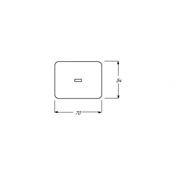 Busch-Jaeger 1787-20 Wippe mit kleiner transparenter Kalotte, Busch alpha, platin (2CKA001751A2045)