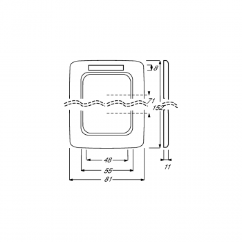 Busch-Jaeger 1722 NS-214 Abdeckrahmen, Reflex Si, 2-fach Rahmen, alpinweiß (2CKA001754A2163)