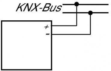 Busch-Jaeger 6125/01-84 Bedienelement, 1-fach, mit beiliegendem Busankoppler, KNX Powernet, studioweiß (2CKA006115A0182)