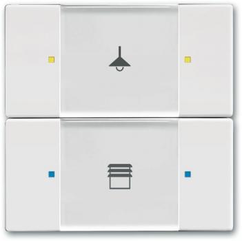 ARDEBO.de Busch-Jaeger 6126/02-84 Bedienelement, 2/4-fach Multifunktion/Farbkonzept, KNX Powernet, Studioweiß (2CKA006116A0186)