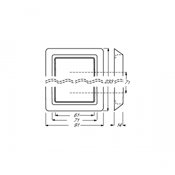 Busch-Jaeger 2103-32 Abdeckrahmen, Allwetter 44, 3-fach Rahmen, weiß (2CKA001730A0274)