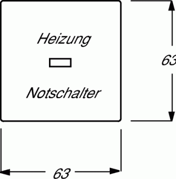 Busch-Jaeger 1789 H-866 Wippe mit Aufdruck und kleiner roter Kalotte, Pur Edelstahl, edelstahl (2CKA001751A2963)