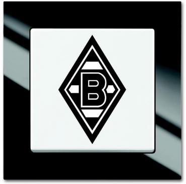 ARDEBO.de Busch-Jaeger 2000/6 UJ/05 Fanschalter Borussia Mönchengladbach, Bundesliga Fanschalter, Aus- und Wechselschaltung (2CKA001012A2205)