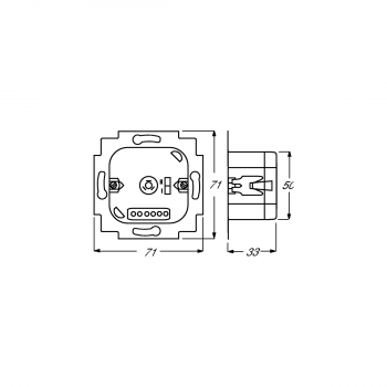 Busch-Jaeger 6418 U Jalousie-Basis-Einsatz 2-Draht Jalousie-Einsatz (2CKA006410A0375)