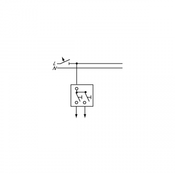 Busch-Jaeger 2020 US-205 Wipptaster Einsatz, 1-polig, 2 Schließer (2CKA001413A0491)