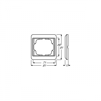 Busch-Jaeger 1721-20 Abdeckrahmen, Alpha Nea, 1-fach Rahmen, platin (2CKA001754A1611)