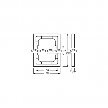 Busch-Jaeger 1723-866K Abdeckrahmen, Pur Edelstahl, 3-fach Rahmen, Edelstahl (2CKA001754A4319)