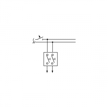 Busch-Jaeger 2020 US-205-101 Wipptaster Einsatz, 2 x 1-polig, 2x Schließer (2CKA001413A0509)