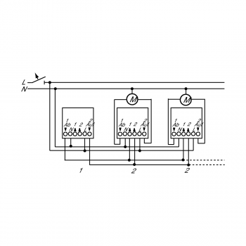 Busch-Jaeger 6411 U-101 Busch-Jalousiecontrol II-Einsatz (2CKA006410A0377)