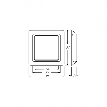 Busch-Jaeger 2101-31 Abdeckrahmen 1-fach Rahmen, Allwetter 44, braun (2CKA001730A0275)