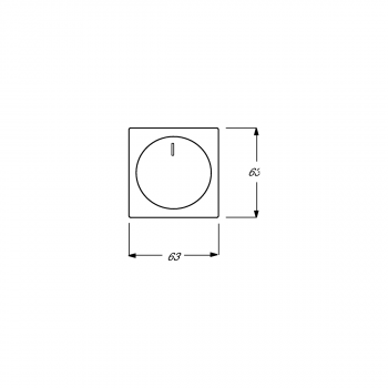 Busch-Jaeger 6540-866-102 Zentralscheibe mit Drehknopf, Bef.-Mutter und Glimmlampe, Pur Edelstahl, edelstahl (2CKA006599A2959)