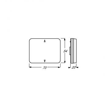 Busch-Jaeger 6430-20-102 Bedienelement, Busch alpha, Platin (2CKA006430A0319)