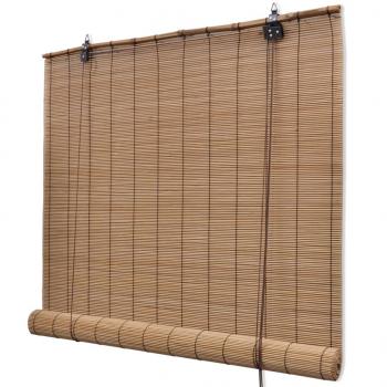 Bambusrollos 2 Stk. 80x160 cm Braun