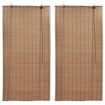 ARDEBO.de - Bambusrollos 2 Stk. 120x220 cm Braun