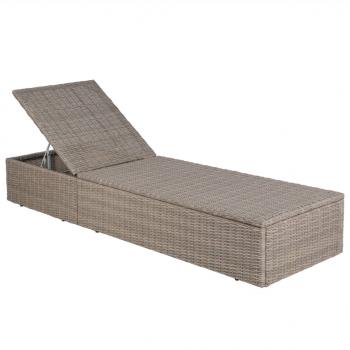 9-tlg. Garten-Essgruppe Poly Rattan Braun  