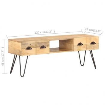 TV-Schrank 120x35x45 cm Mango Massivholz