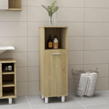 ARDEBO.de - Badezimmerschrank Sonoma-Eiche 30x30x95 cm Holzwerkstoff