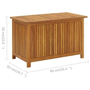 Gartenbox 90x50x58 cm Massivholz Akazie