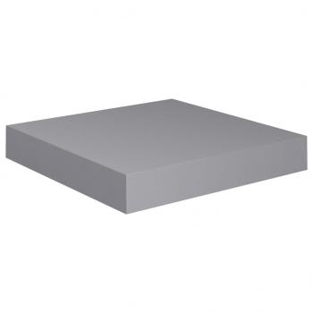 Schweberegale 2 Stk. Grau 23x23,5x3,8 cm MDF