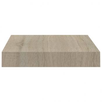 Schwebende Wandregale 4 Stk. Eichefarben 23x23,5x3,8cm MDF