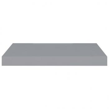 Schweberegale 2 Stk. Grau 50x23x3,8 cm MDF