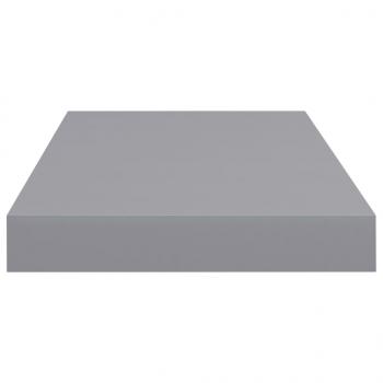 Schweberegale 2 Stk. Grau 50x23x3,8 cm MDF