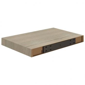 Schwebende Wandregale 2 Stk. Eichefarben 40x23x3,8cm MDF