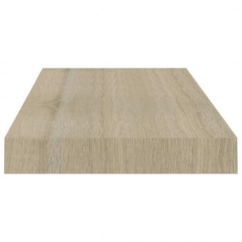 Schwebende Wandregale 2 Stk. Eichefarben 50x23x3,8cm MDF