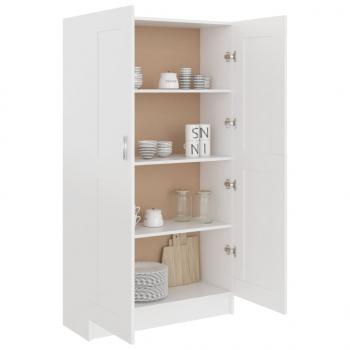 Bücherschrank Weiß 82,5x30,5x150 cm Holzwerkstoff