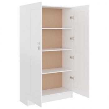 Bücherschrank Weiß 82,5x30,5x150 cm Holzwerkstoff