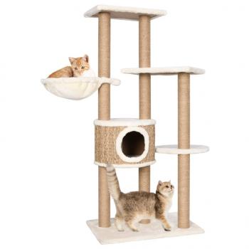 ARDEBO.de - Katzen-Kratzbaum 126 cm Seegras