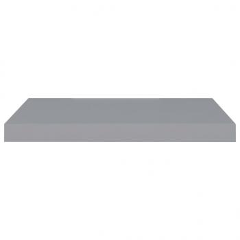 Schwebende Wandregale 2 Stk. Grau 60x23,5x3,8cm MDF