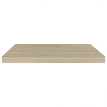 Schwebende Wandregale 2 Stk. Eichefarben 60x23,5x3,8cm MDF