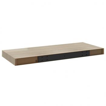 Schwebende Wandregale 2 Stk. Eichefarben 60x23,5x3,8cm MDF