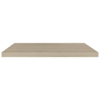 Schweberegale 4 Stk. Eiche-Optik 80x23,5x3,8 cm MDF