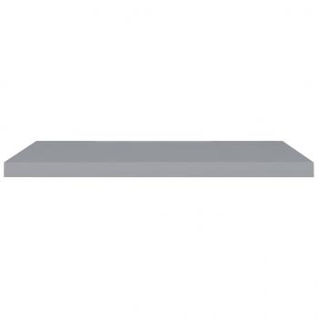 Schwebende Wandregale 2 Stk. Grau 90x23,5x3,8cm MDF