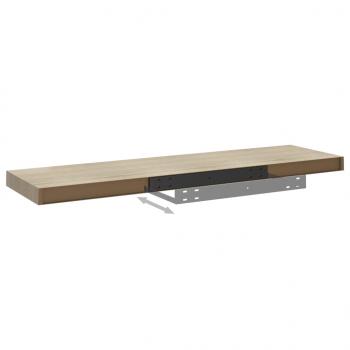 Schweberegale 2 Stk. Eichen-Optik 90x23,5x3,8 cm MDF