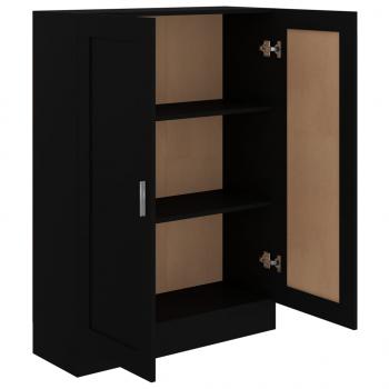 Bücherschrank Schwarz 82,5x30,5x115 cm Holzwerkstoff