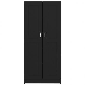 Bücherschrank Schwarz 82,5x30,5x185,5 cm Holzwerkstoff