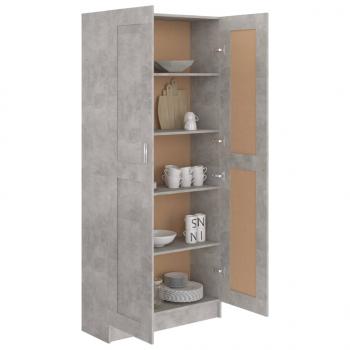 Bücherschrank Betongrau 82,5x30,5x185,5 cm Holzwerkstoff