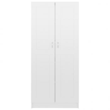 Bücherschrank Hochglanz-Weiß 82,5x30,5x185,5 cm Holzwerkstoff