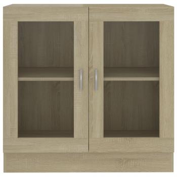 Vitrinenschrank Sonoma-Eiche 82,5x30,5x80 cm Holzwerkstoff