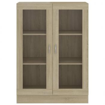 Vitrinenschrank Sonoma-Eiche 82,5x30,5x115 cm Holzwerkstoff