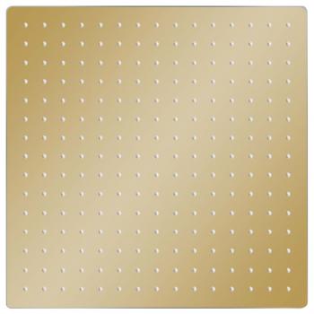 Regenbrause Edelstahl 40x40 cm Quadrat Golden